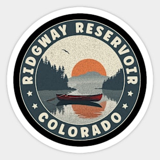 Ridgway Reservoir Colorado Sunset Sticker